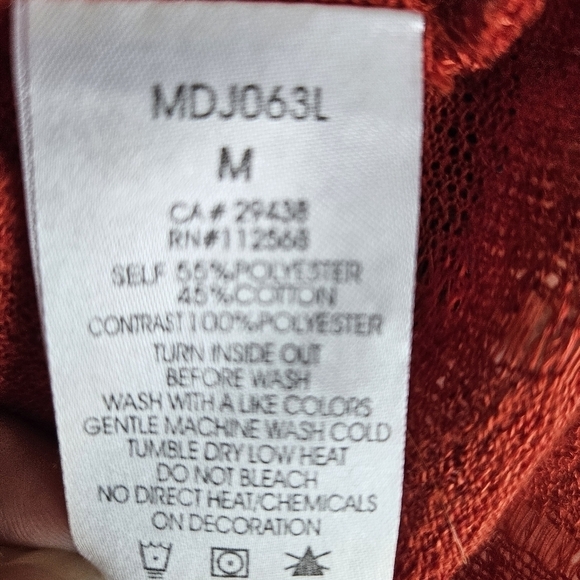 Miss Me Pieced Embellished Cardigan Sz Medium - Picture 11 of 11